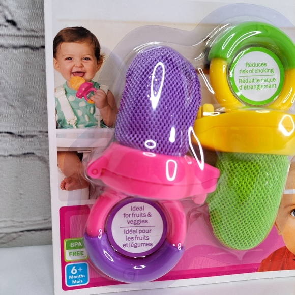 'MUNCHKIN' FRESH FOOD BABY FEEDERS FRUIT & VEGGIES 2~PACK - Picture 5 of 12
